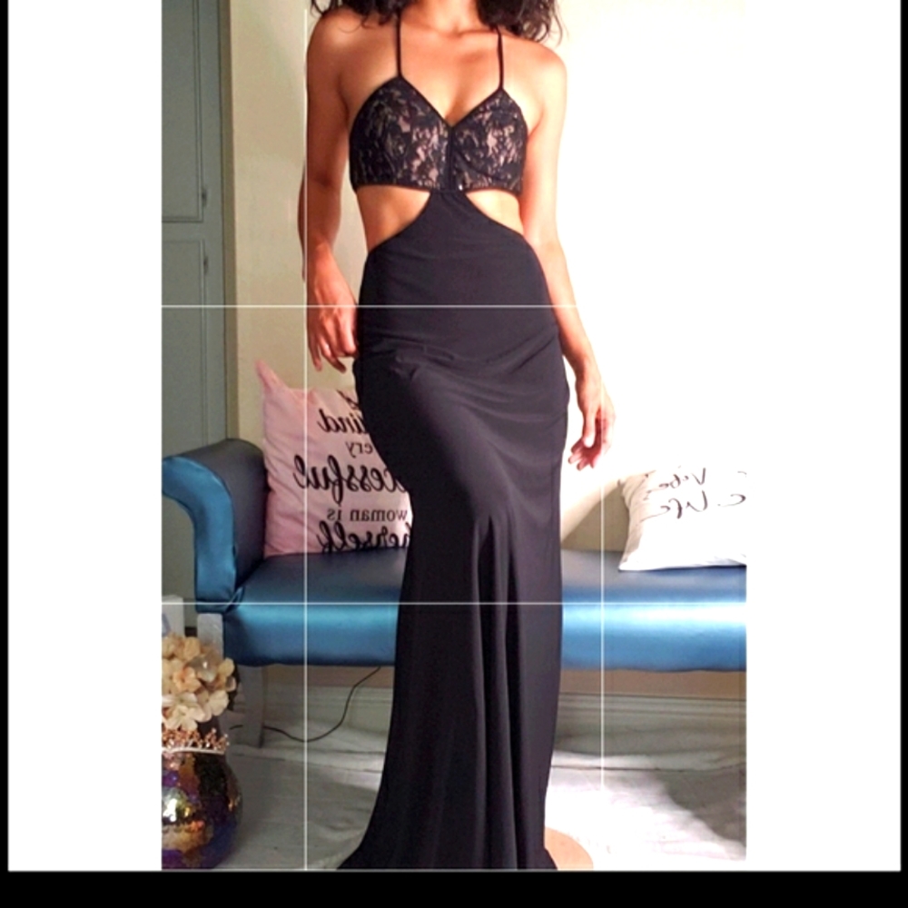 Black prom dress size S